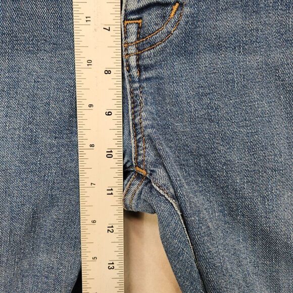 Madewell 10" High Rise Skinny Jeans Womens 27 Raw Hem Button Fly Ankle Denim - Picture 4 of 10